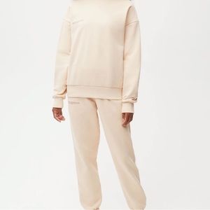 Pangaia sweatsuit - hoodie and sweatpants. Very worn